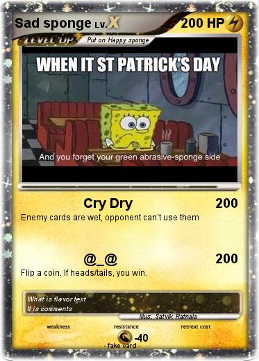 Pokemon Sad sponge