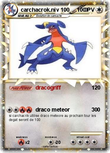 Pokemon carchacrok.niv 100          0