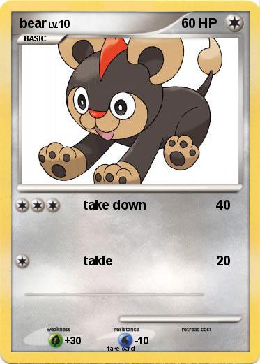 Pokemon bear