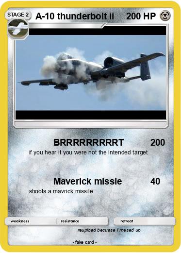 Pokemon A-10 thunderbolt ii