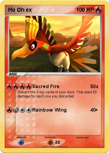 Pokemon Ho Oh ex