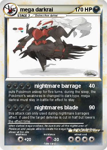 Pokemon mega darkrai