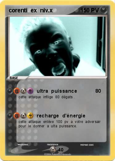Pokemon corenti  ex  niv.x