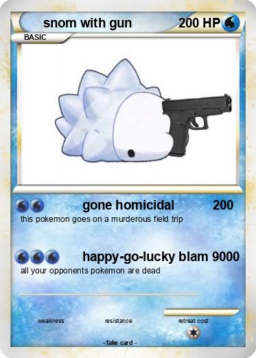 Pokemon snom with gun