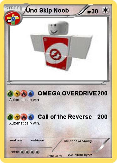 Pokemon Uno Skip Noob