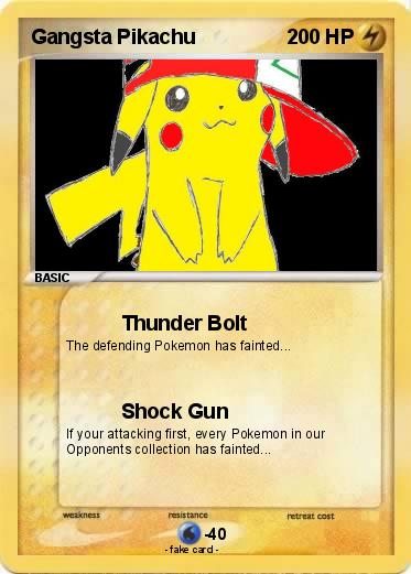 Pokemon Gangsta Pikachu