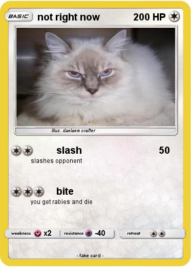Pokemon not right now