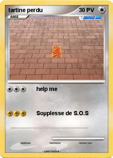 Pokemon tartine perdu