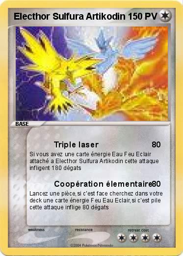 Pokemon Electhor Sulfura Artikodin