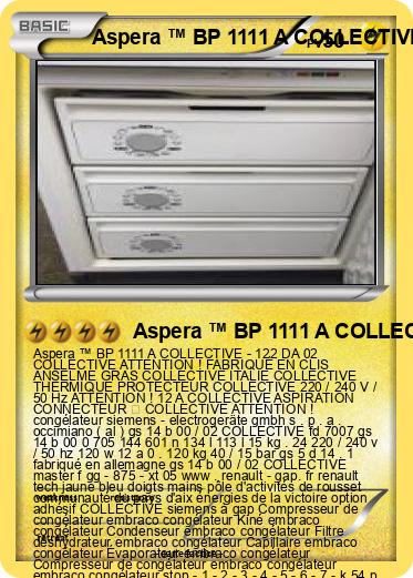Pokemon Aspera ™ BP 1111 A COLLECTIVE