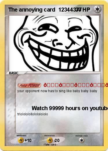 Pokemon The annoying card  12344377