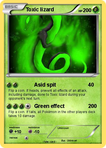 Pokemon Toxic lizard