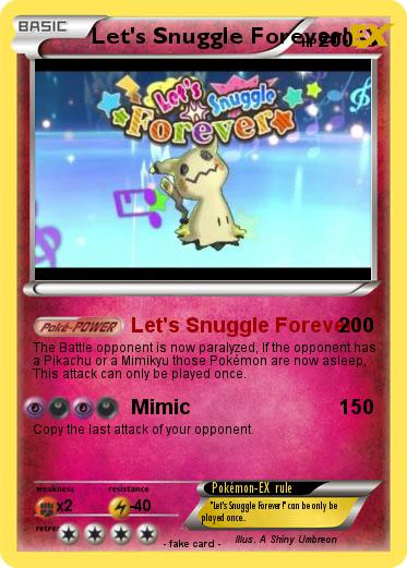 Pokemon Let's Snuggle Forever!