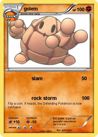 Pokemon golem