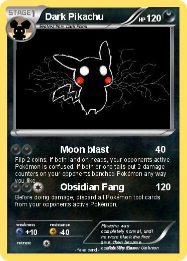 Pokemon Dark Pikachu