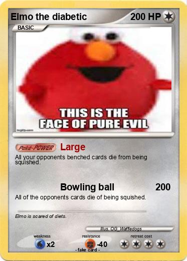 Pokemon Elmo the diabetic