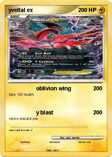 Pokemon yveltal ex