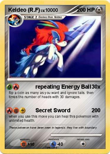 Pokemon Keldeo (R.F)