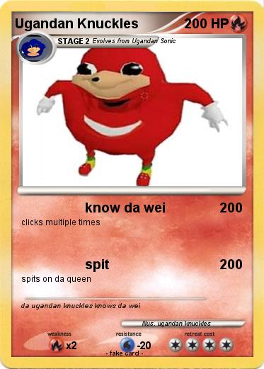 Pokemon Ugandan Knuckles