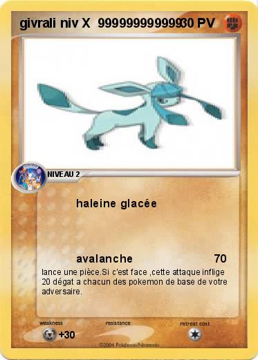 Pokemon givrali niv X  999999999999