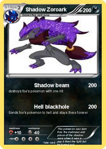Pokemon Shadow Zoroark