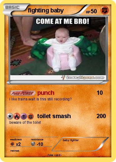 Pokemon fighting baby