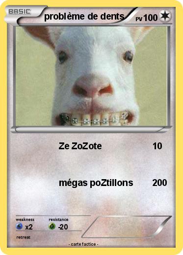 Pokemon problème de dents