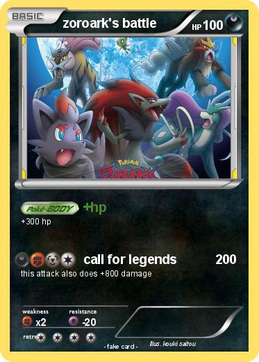 Pokemon zoroark's battle