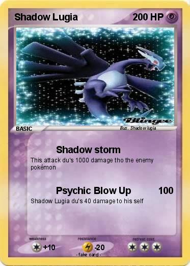 Pokemon Shadow Lugia