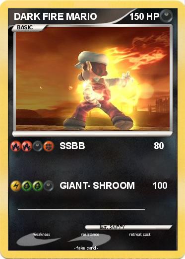 Pokemon DARK FIRE MARIO