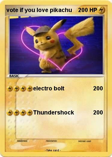 Pokemon vote if you love pikachu
