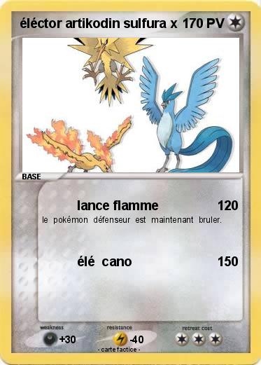 Pokemon éléctor artikodin sulfura x