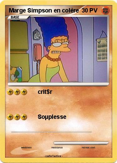 Pokemon Marge Simpson en colère