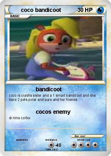 Pokemon coco bandicoot