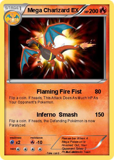 Pokemon Mega Charizard EX