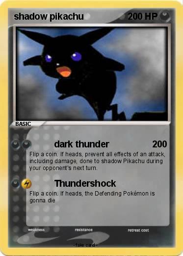 Pokemon shadow pikachu
