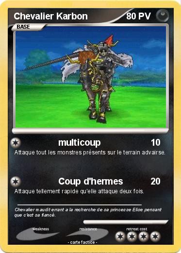 Pokemon Chevalier Karbon