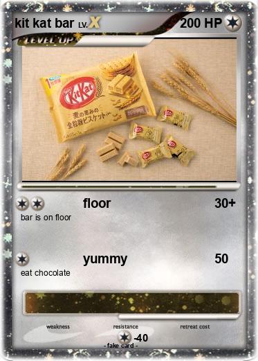 Pokemon kit kat bar