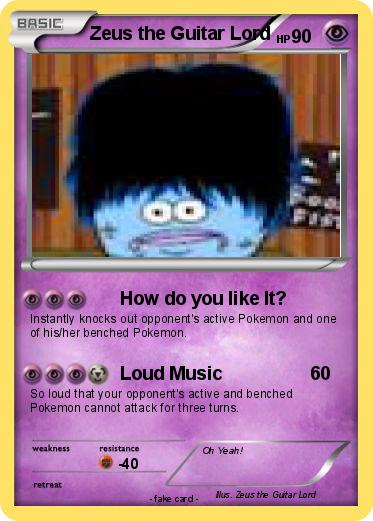 Pokemon Zeus the Guitar Lord