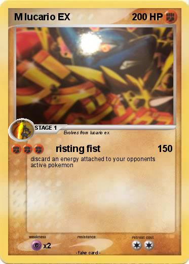 Pokemon M lucario EX