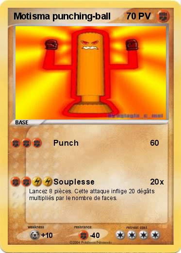 Pokemon Motisma punching-ball