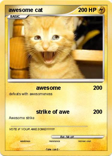 Pokemon awesome cat