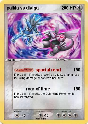 Pokemon palkia vs dialga