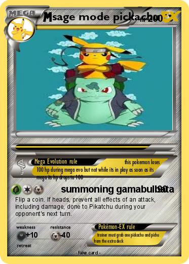 Pokemon sage mode pickachu