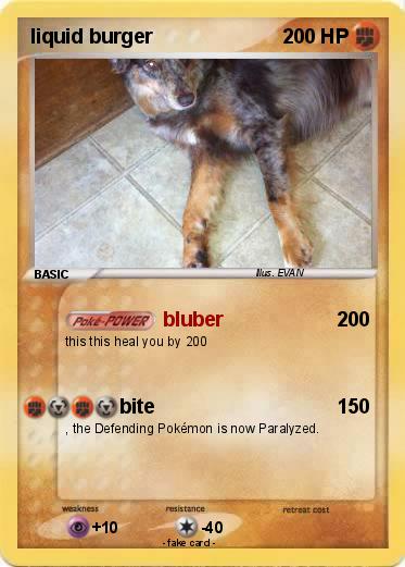 Pokemon liquid burger