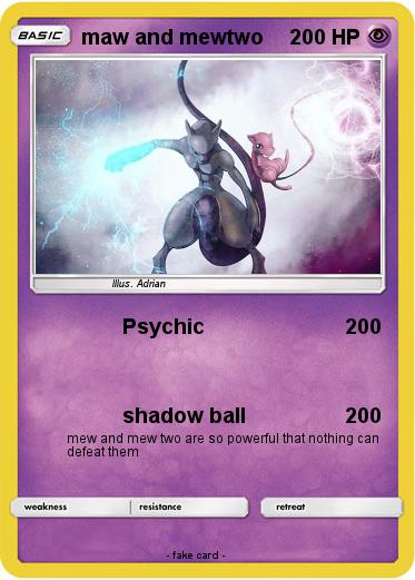 Pokemon maw and mewtwo