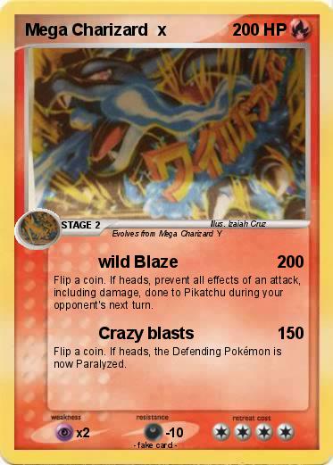 Pokemon Mega Charizard  x