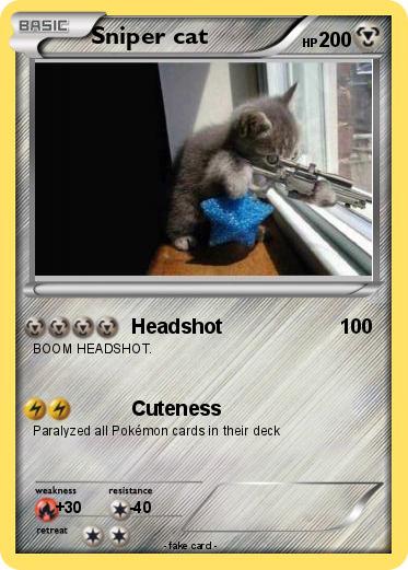 Pokemon Sniper cat