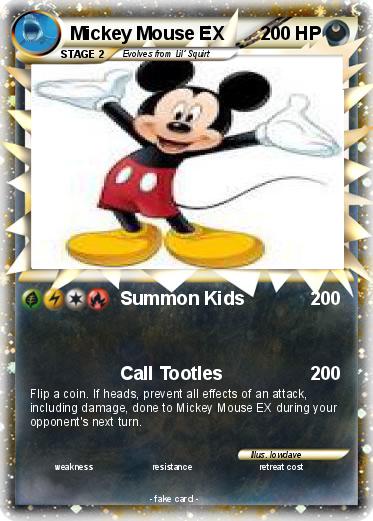 Pokemon Mickey Mouse EX