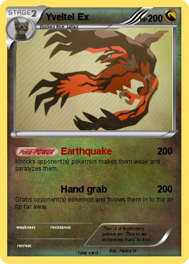 Pokemon Yveltel Ex